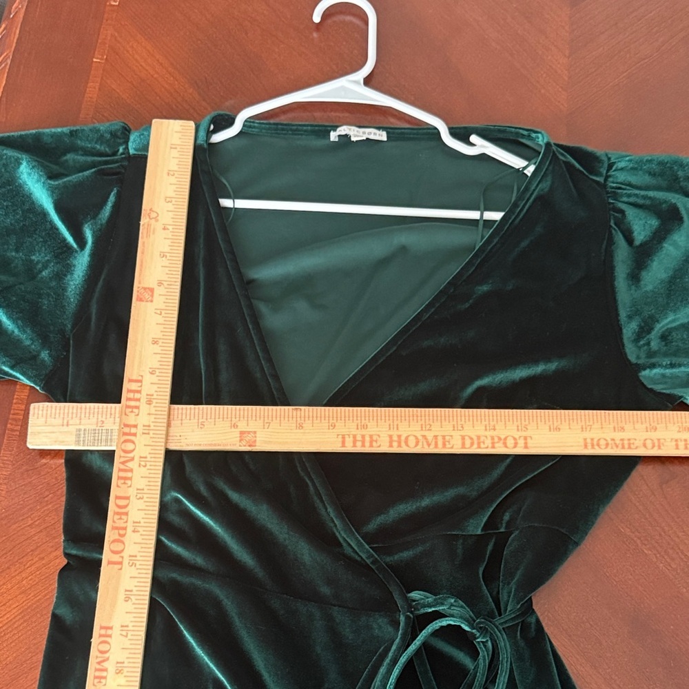 Baltic Born Deep emerald Green Maxi Dress witchy whimsy goth 1X - Picture 11 of 16